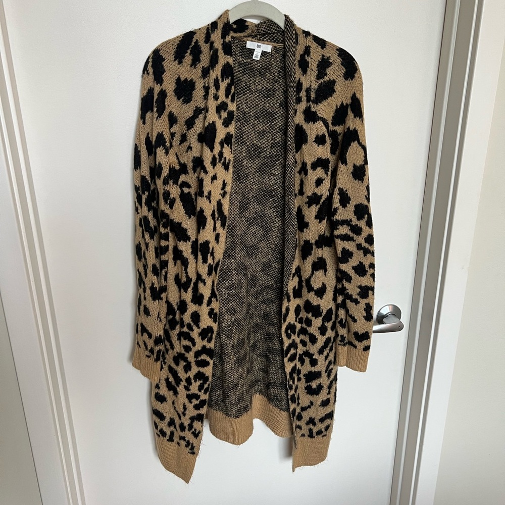 Animal print cardigan